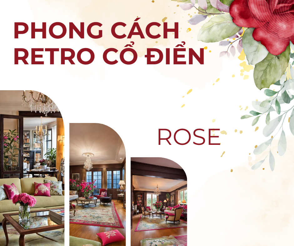 Căn Phòng Mang Phong Cách Retro Cổ Điển Với Điểm Nhấn Sắc Hồng Quyến Rũ.