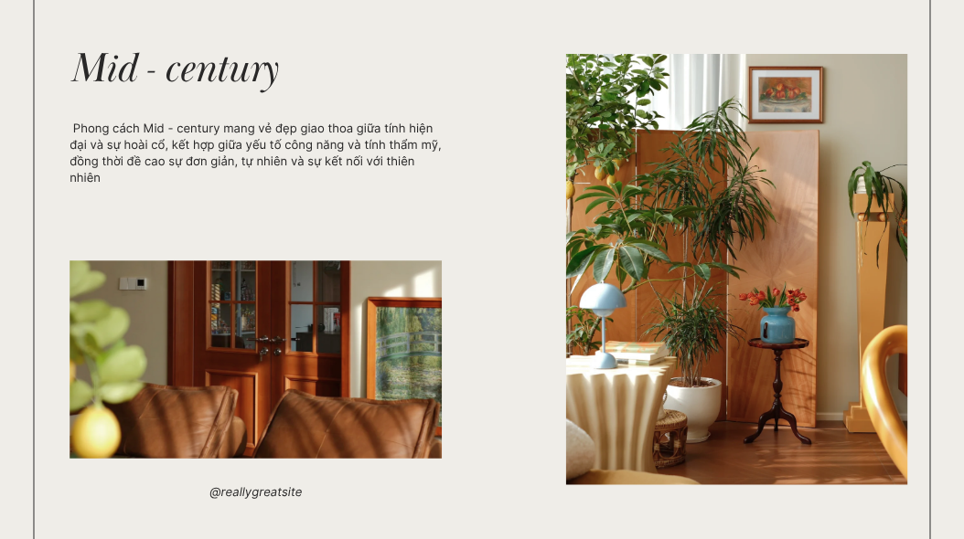 Phong cách Mid-Century hiện đại – Vẻ đẹp vượt thời gian.