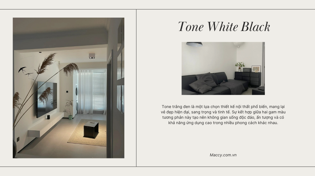 Tone trắng đen – Đơn giản nhưng không tẻ nhạt: Bí quyết decor giúp không gian sống thăng hạng đẳng cấp